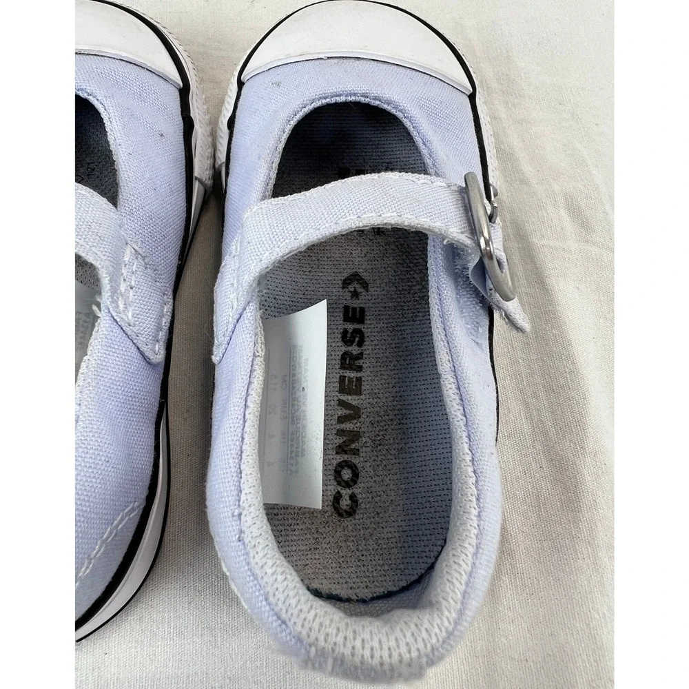 Converse All Star Mary Jane Toddler Infant‎ Shoes Light Blue Size 4